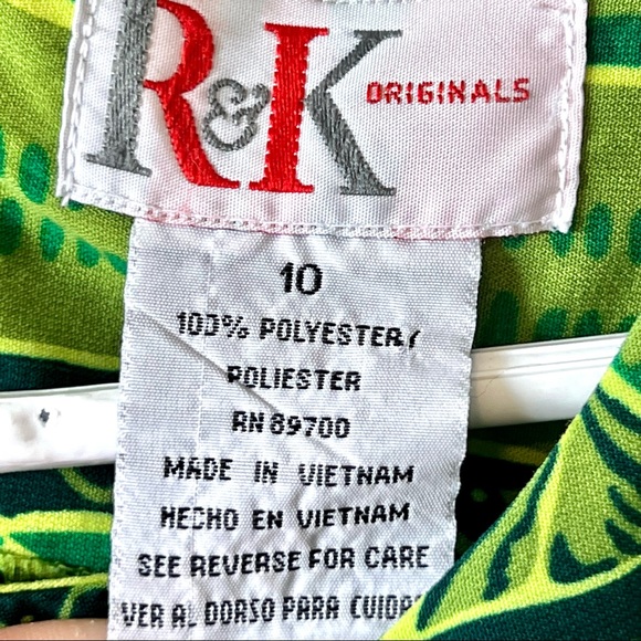 Vintage R&K ORIGINALS Sleeveless Shift Maxi Dress—SZ. 10 - Picture 11 of 12